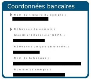 coordonnées bancaire facture gaz